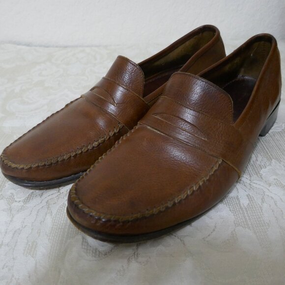 Cole Haan Country Crafted in Italy Brown Leather Penny Loafers 10 Med main image 11